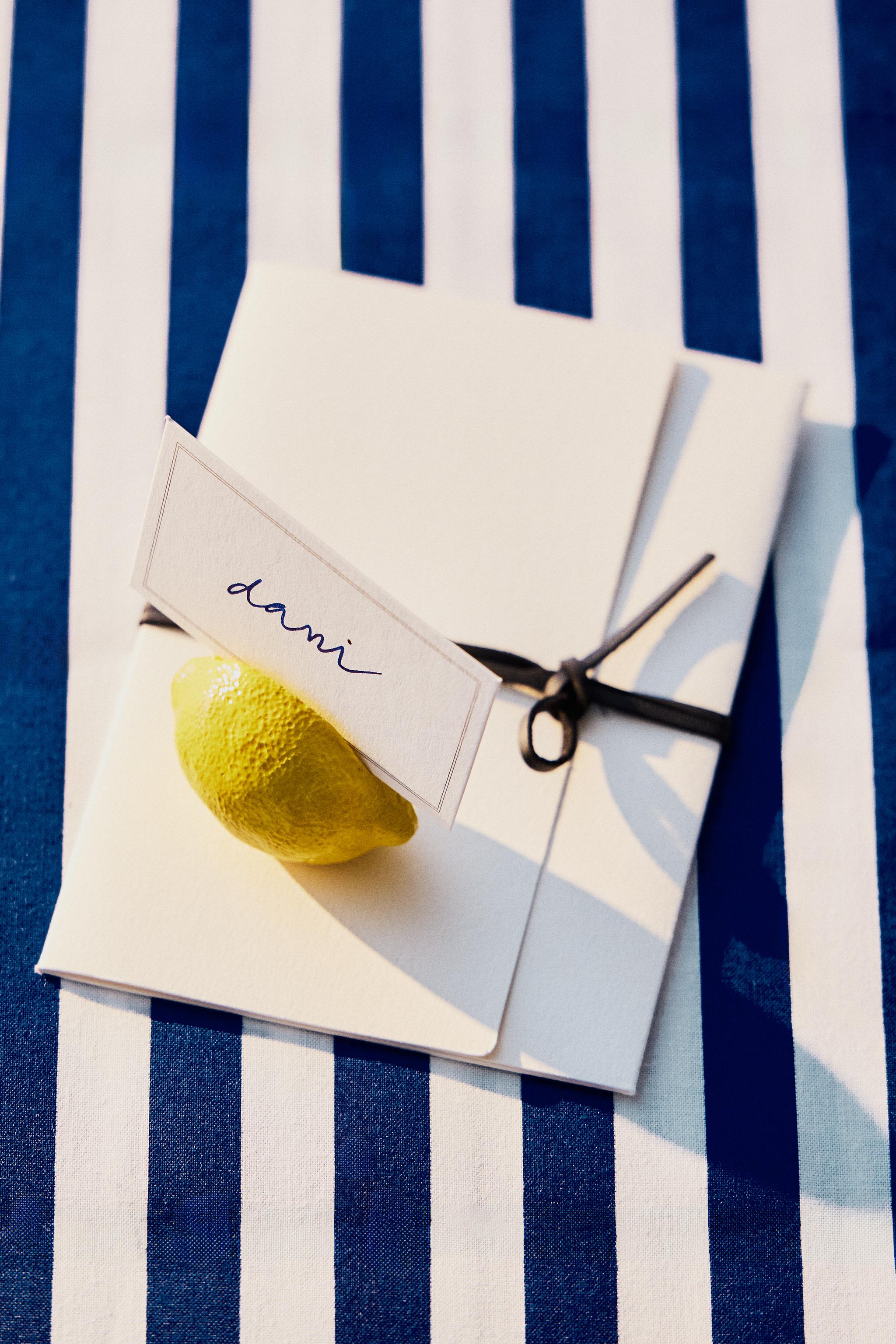 LOT DE MARQUE-PLACES CITRONS (LOT DE 4)